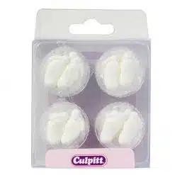 Culpitt Suikerdecoratie Baby Voetjes Wit pk/24