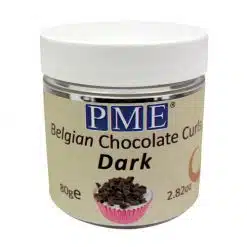 PME Belgian Chocolate Curls Dark 85g