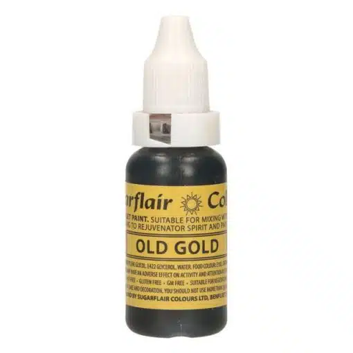 Sugarflair Edible Droplet Paint -Old Gold- 14ml