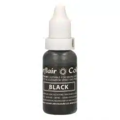 Sugarflair Edible Droplet Paint -Black- 14ml