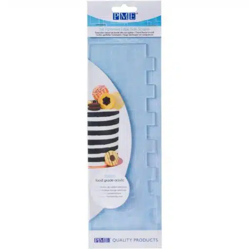 PME Tall Patterned Edge Side Scraper -Stripes-