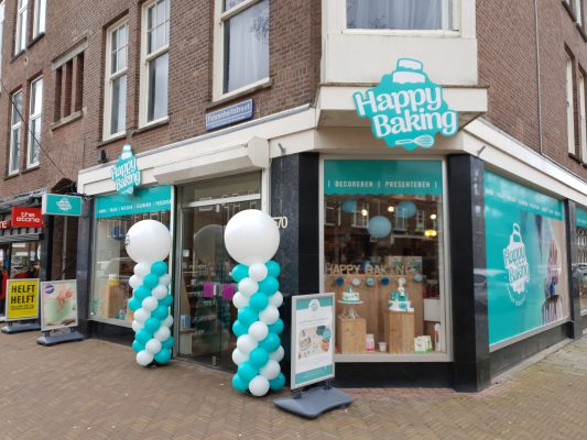 Happy Baking, onze winkel in de Fahrenheitstraat in Den Haag