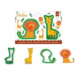 Decora Lion & Giraffe Cookie Cutters set/2