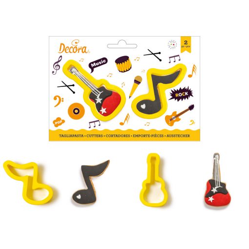 Decora Guitar & Note Cookie cutters set/2