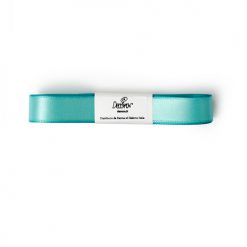 Decora Double Satin Ribbon Teal Blue