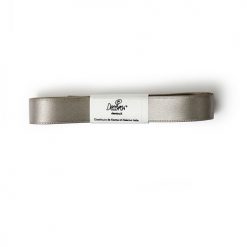 Decora Double Satin Ribbon Silver