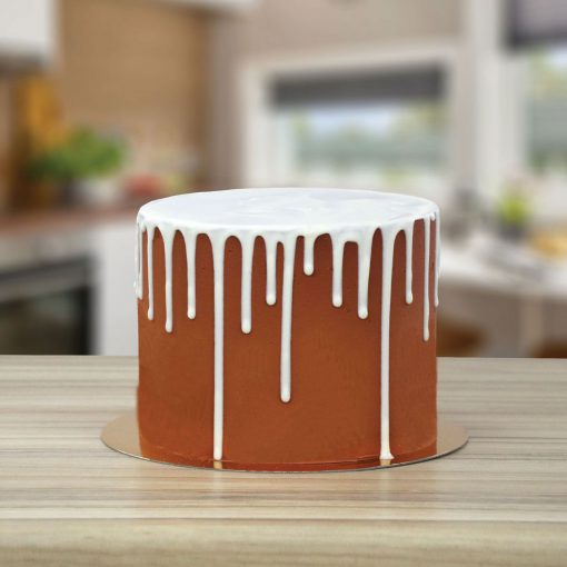 PME White Chocolate Flavoured Luxury Cake Drip eindresultaat