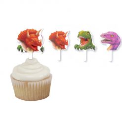 Anniversary House Dino Blast cupcake Toppers