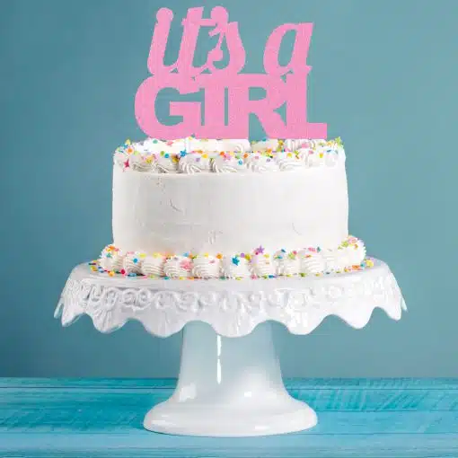 Anniversary House It's a Girl Cake topper
