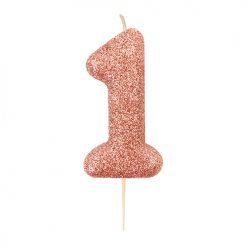 Anniversary House Glitter Rose Gold candle