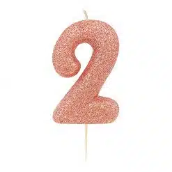 Anniversary House Glitter Rose Gold candle