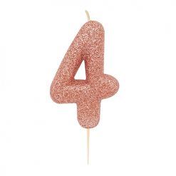 Anniversary House Glitter Rose Gold candle