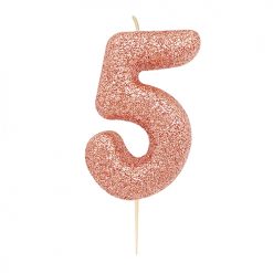 Anniversary House Glitter Rose Gold candle