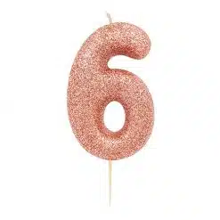 Anniversary House Glitter Rose Gold candle