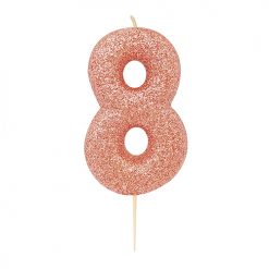 Anniversary House Glitter Rose Gold candle
