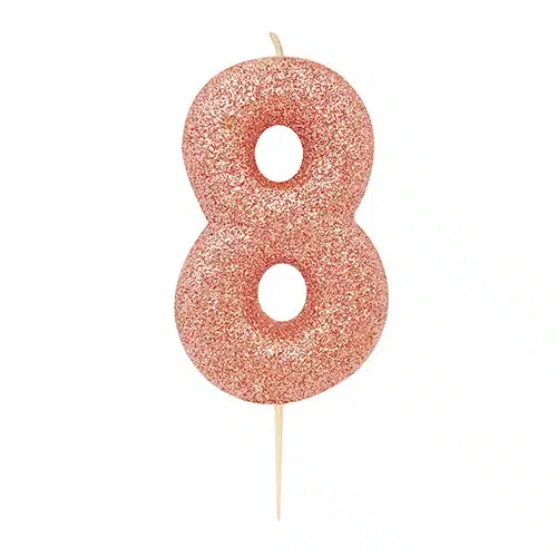 Anniversary House Glitter Rose Gold candle