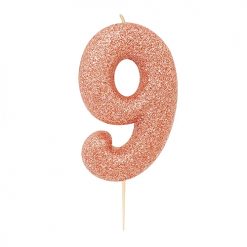 Anniversary House Glitter Rose Gold candle