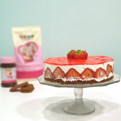 Fraisier taart met Enchanted Cream