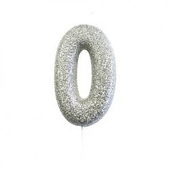 Anniversary House Moulded Glitter candle 0
