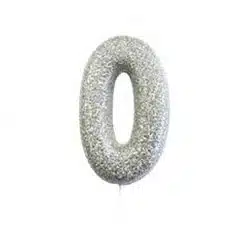 Anniversary House Moulded Glitter candle 0
