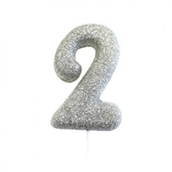 Anniversary House Moulded Glitter candle 2