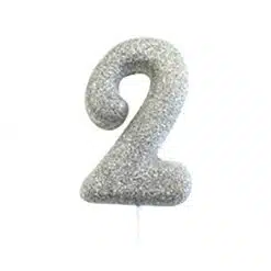 Anniversary House Moulded Glitter candle 2