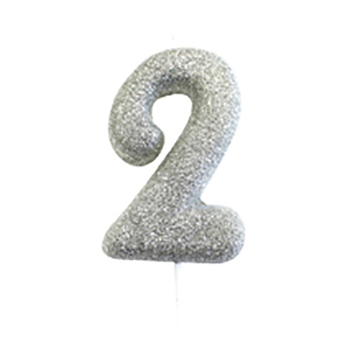 Anniversary House Moulded Glitter candle 2