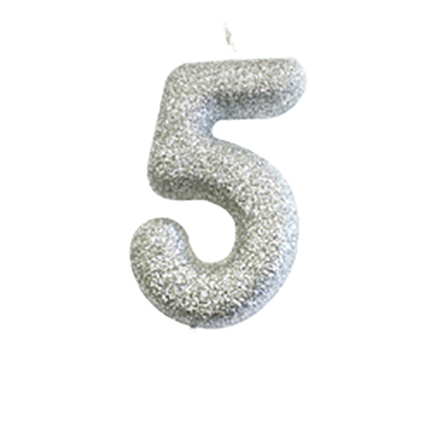Anniversary House Moulded Glitter candle 5