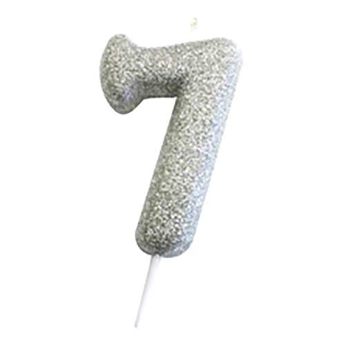 Anniversary House Moulded Glitter candle 7