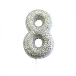 Anniversary House Moulded Glitter candle 8