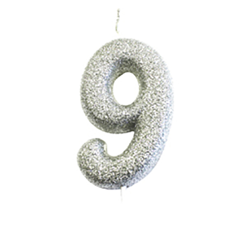 Anniversary House Moulded Glitter candle 9