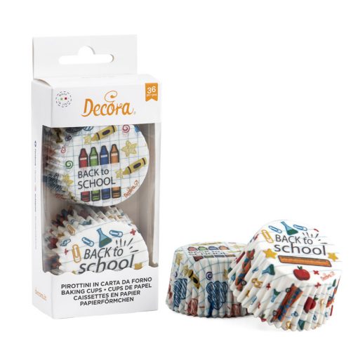 Decora Baking Cups Back 2 School