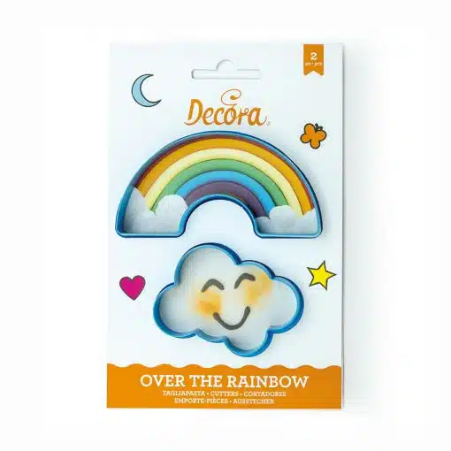 Decora Rainbow & Cloud Cookie Cutters