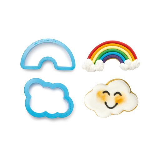 Decora Rainbow & Cloud Cookie Cutters