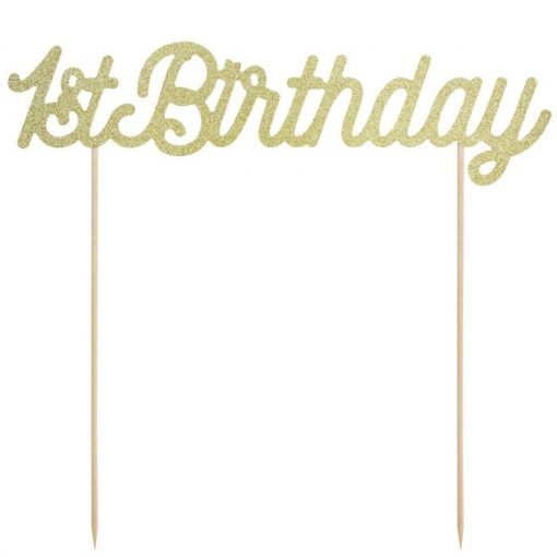 PartyDeco 1st Birthday Cake topper