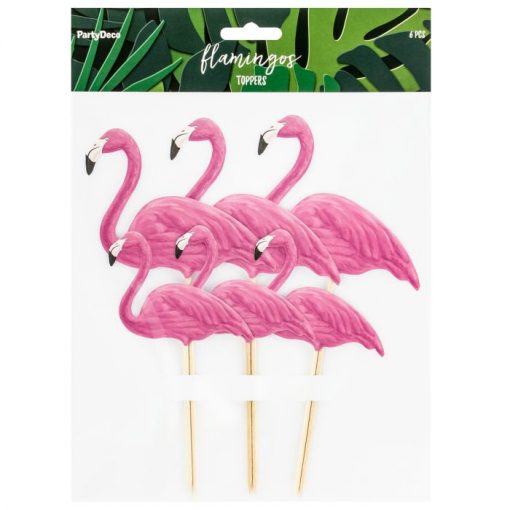 PartyDeco Flamingo Toppers