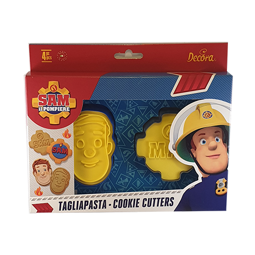 Decora Brandweerman Sam & Badge Cookie Cutters