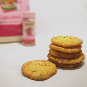 Kleurige Cake Mix Koekjes