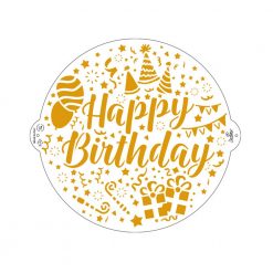 Decora Stencil Happy Birthday