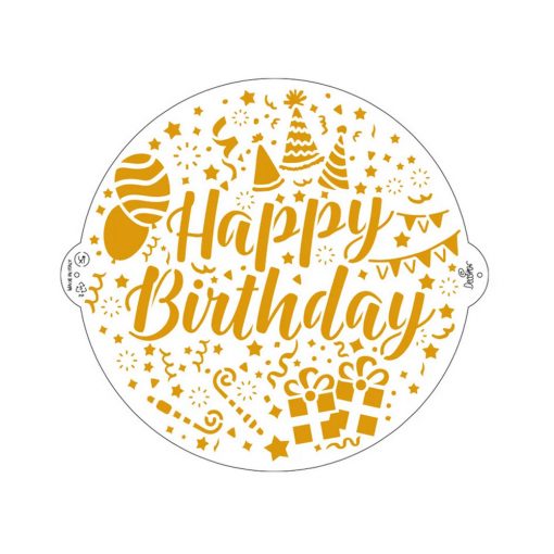 Decora Stencil Happy Birthday