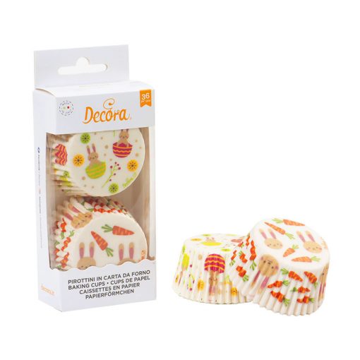 Decora Baking Cups Paashaas 36st