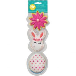 Wilton Cookie CutterSet Flower, Bunny-head & Egg