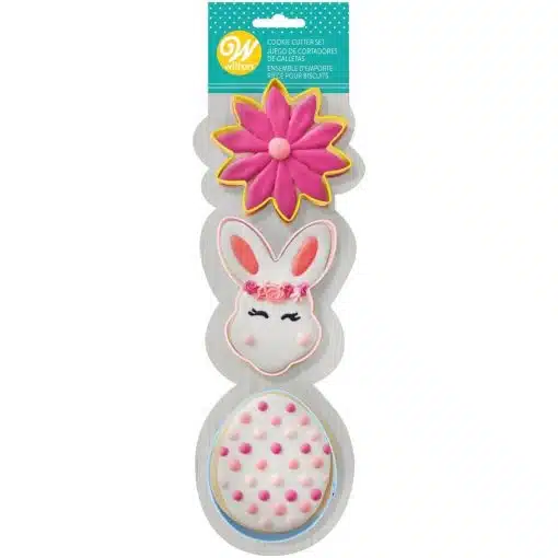 Wilton Cookie CutterSet Flower, Bunny-head & Egg