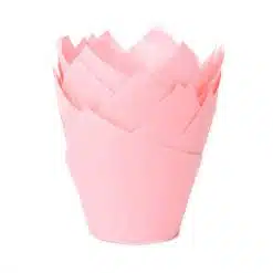 House of Marie Tulp Baking Cups Baby Roze