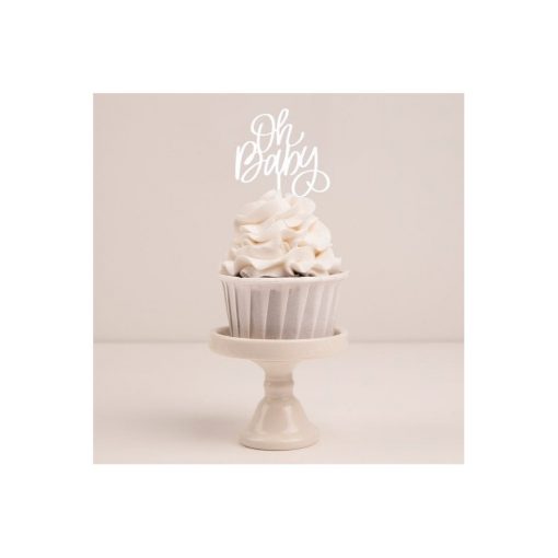 Cupcake Topper Oh Baby