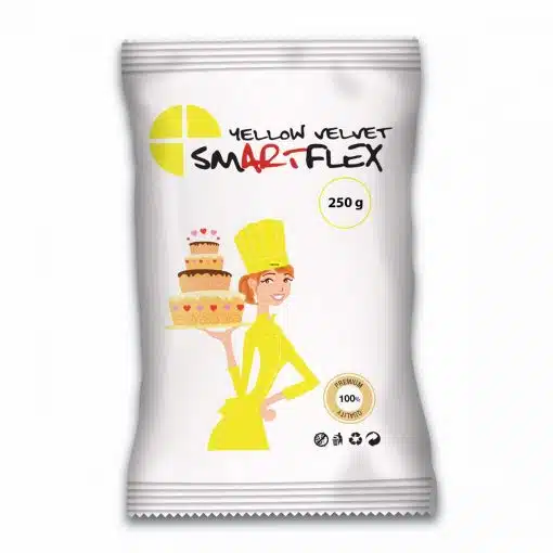 SmArtFlex Yellow Velvet Vanille Rolfondant 250g