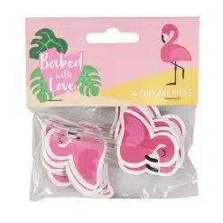 Baked With Love Flamingo Cupcake Toppers