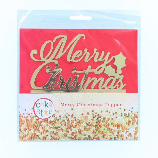 Cake Star Cake Topper Merry Christmas