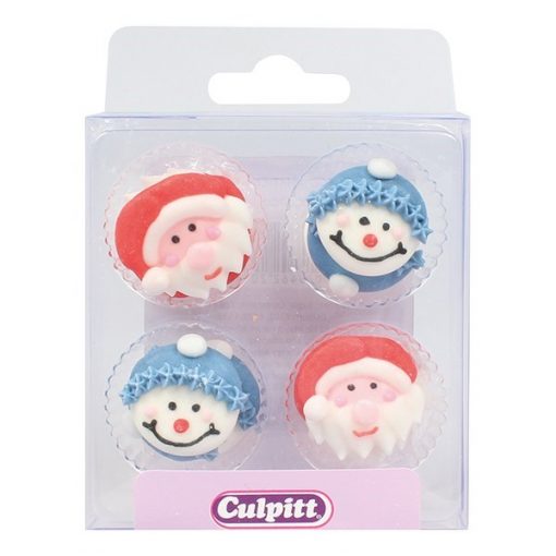 Culpitt Suikerdecoratie Santa & Snowman