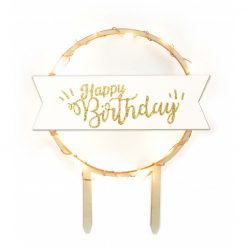 ScrapCooking Cake Topper LED Happy Birthday